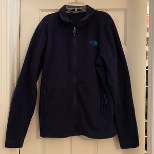 The North Face Navy Fleece Full Zip Small